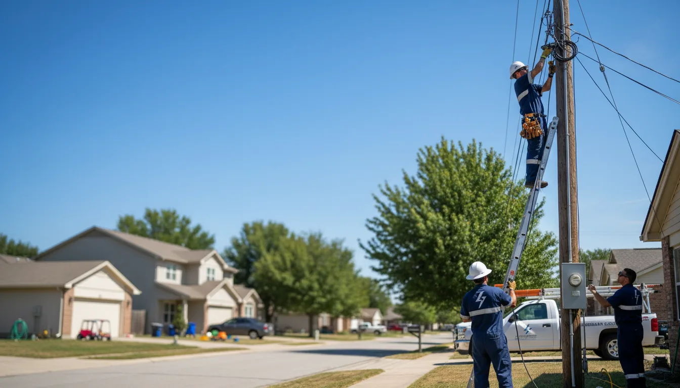 Residential electrician providing installation services in Olin, IA